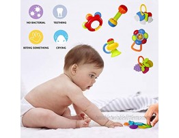 Baby Rattle Teether Toy Teething Toy for Baby 6-12 Months Newborn Infant Rattles Set with Box Packing Educational Rattle Toy for Baby for 3 6 9 12 Months