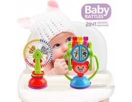 Baby Rattle Toys Rattles Infants Set Newborn Gift Set for 3 6 9 12 Months Babies Babies Rattles With Suction Cup Grab Shaker and Spin Baby Toys for Babies Girls & Boys Baby rattles toy