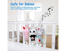EASICUTI Baby Toys Rattles Set 3pcs Baby Rattles with Teethers Soft Plush Stroller Car Seat Crib Baby Hanging Toys Development Infant Toy Baby Gift Toy for 0 3 6 9 12 Month Newborn Boy Girl