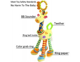 FOREAST Kids Handbells Rattles Toy Baby Soft Plush Toys Developmental Infant Birthday Present … Yellow