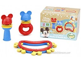 Green Toys Disney Baby Exclusive Mickey Mouse Shake & Rattle Set DSRTS-1435