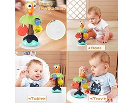HISTOYE Owl High Chair Toys with Suction Cups for Baby Toys Rattles Set 6 to 12 Months Developmental Baby Tray Toy Suction for Infants Toddlers 6 Months and Up Toys Gifts for 1 Year Old Girl Boy