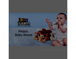 iPlay iLearn Plush Baby Rattle Toys Newborn Soft Farm Stuffed Animal Rattles Set Infant Hand Grip Shaker Sensory Development Soother Birthday Shower Gift for 3 6 9 12 Month 1 Year Old Girls Boys