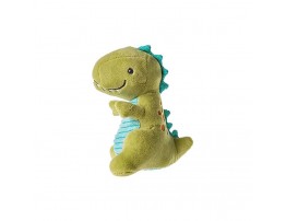 Mary Meyer Pebblesaurus Soft Toy Baby Rattle 5-Inches Green Dino