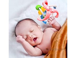 OUFOTAT Baby Rattle and Teether Ball Toy Dolphin Rattle Ring Shaker Grab Toy Grasping Activity Ball Development Toys for 6 9 12 Months Newborn Infant Baby Girls Boys Toddlers Gifts