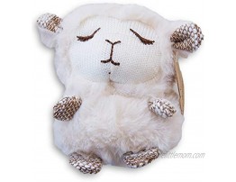Sleepy Head Super Soft Plush Animal Rattle Baby Toy 4 Inches Tall Lamb