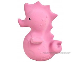 Tikiri Toys Ocean Buddies Sea Horse Natural Rubber Rattle Pink