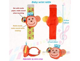 WANTMAZOR Foot Finders & Wrist Rattles for Infants Developmental Texture Toys for Babies & Infant Toy Socks & Baby Wrist Rattle – Newborn Toys for Baby Girls & Boys. Baby Boy Girl Toys 0-3 3-6 Months