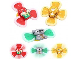 Aqiku 3Pcs Suction Cup Spinning Top Toy TikTok Suction Cup Baby Toys Baby Bath Toys Safe Funny Table Sucker Early Learner Toys for Baby Toys Children Kids Girls Boys