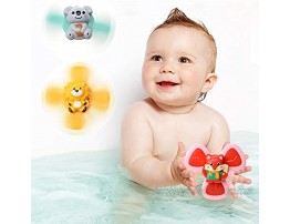 BAKAM Colorful High Chair Suction Cup Toy Baby Bath Toy for Kids Boys and Girls Bath Toys for Infant Toddler Baby Educational Toy Set 5'' x 2'' Animals