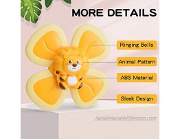 BAKAM Colorful High Chair Suction Cup Toy Baby Bath Toy for Kids Boys and Girls Bath Toys for Infant Toddler Baby Educational Toy Set 5'' x 2'' Animals