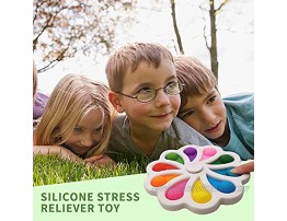 mom&myaboys can Play on The Desktop Spinning top Easy to Operate 10 in The Middle can be rotated to Relieve Eye Fatigue White