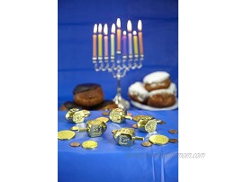 Ner Mitzvah 50 Large Dreidels Gold Classic Chanukah Spinning Draidel Game Gift and Prize Bulk Value Pack by Izzy 'n' Dizzy