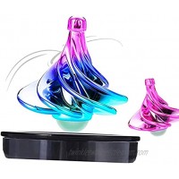 Spinning Top The Original Tornado Tops Wind Blow Turn Gyro Stress Relief Toy for Kids and Adults ，Great Party Favors or Office Decor Multicolor + Pink