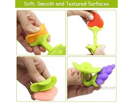 5 PCS Baby Teething Toys Soft Fruit Teething Toys Set for Toddlers & Infants Baby Teeth Stick by Bagvhandbagro [Random Pattern]