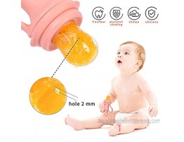Baby Fruit Feeder Banana Mesh Pacifier Infant Toddler Fresh Food Babies More Than 3 Months Feeding Eating Supplies Silicone Teething Toys Removable with Storage Box