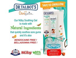 Dr. Talbot's Naturally Inspired Soothing Gel for Sore Gums with Bonus Gum-EEZ Teether Combo Benzocaine Free Belladonna Free 0.53 Fluid Ounce