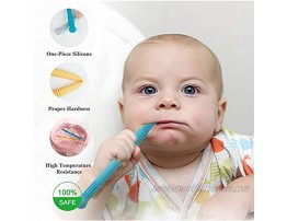 Hollow Teether Tubes Silicone Baby Teething Tube Toys Chew Straws Toy for Babies Molars with a Cleaning Brush BPA Free Freezable 4Pack，Infants 0-6.6-12 Months