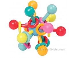Manhattan Toy Atom Rattle & Teether Grasping Activity Baby Toy 4.5 x 4.5 x 3.5
