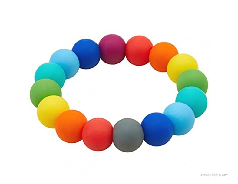 Nearbyme Sensory Silicone Chewable Bracelet for Infants Toddlers Chewable Teether Bracelet for Autistic Chewers ADHD Baby Nursing or Special Needs