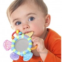 Nuby Look-at-Me Mirror Teether Toy Colors May Vary