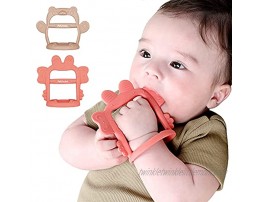PETINUBE Anti-Dropping Silicone Baby Wrist Teether Soothing Pacifier for Infants 3+ Months Babies Pack of 1 Made in Korea Crab