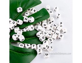 Silicone Teething Beads 104pcs DIY Teether Beads BPA Free Alphabet Letter Beads Bulk for Baby Name Letter