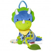 Skip Hop Bandana Buddies Baby Activity and Teething Toy with Multi-Sensory Rattle and Textures Dino