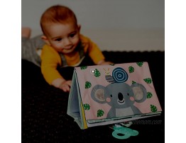 Taf Toys Koala Infant Tummy-time Soft Crinkle Activity Book with Huge Baby Safe Mirror 3D Activities Textures and a Soft Baby Teether