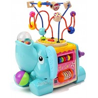 TOP BRIGHT Activity Cube Toys Baby Toys with Bead Maze for Toddlers 1 2 Year Old Boy and Girl Gifts