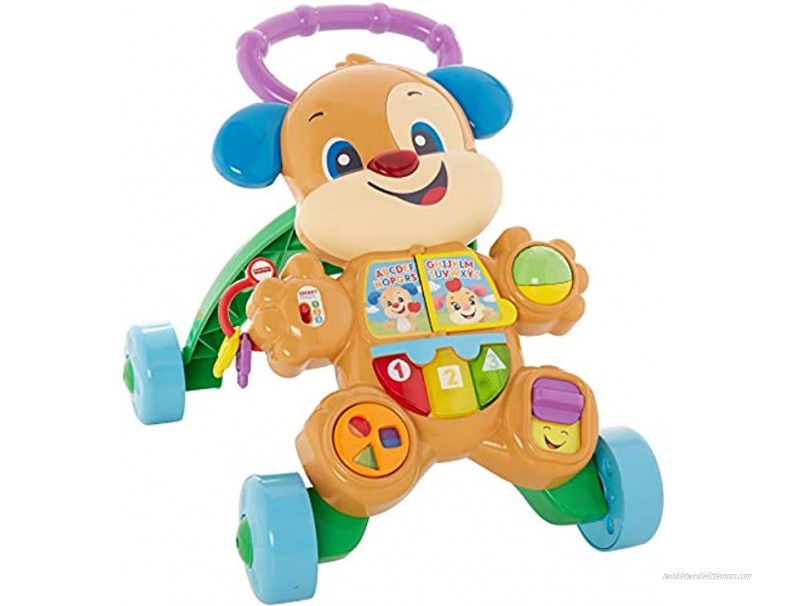 Fisher-Price Laugh & Learn Smart Stages Learn with Puppy Walker Musical Walking Toy for Infants and Toddlers Ages 6 to 36 Months