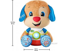 Fisher-Price Laugh & Learn So Big Puppy Large Musical Plush Toy with Learning Content for Toddlers and Preschool Kids