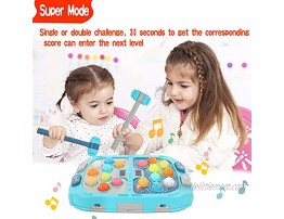Interactive Whack A Mole Game Large Size 3 Modes Pounding Toy for 2 Kids 8 Language Learning Early Developmental Educational Toy Gift for 3 4 5 6 7 8 Years Old Boys Girls Toddlers Fun Active Toy