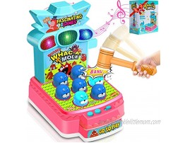 YVV Interactive Whack A Mole Game Learning Active Early Developmental Toy Light-Up Musical Pounding Hammering Toys Fun Gift for Age 3 4 5 6 Years Old Kids Boys Girls Toddler
