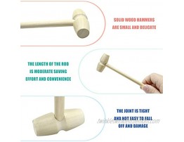 20 PCS Wooden Mallets Mini Wooden Hammers for Chocolate Crab Lobster Mallets Cute Beating Gavel Toys for Boys Girls