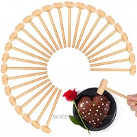 72 Pieces Wooden Hammers for Chocolate Mini Wooden Mallets Hammer Toy Pounding Gavel Toy Educational Beating Toy for Easter Egg Crab Mallets Crafts and Party Game Props for Boys Girls