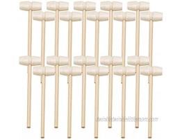 Andmax 30 Pcs Mini Wooden Hammer Mallet Pounding Toy for Breakable Easter Egg Tools Cute Beating Gavel Toys for Kids Crafts and Party Game Props Breakable Chocolate Heart Tool