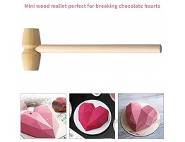 EKDJKK 20pcs Mini Wooden Hammers Mallet Pounding Toy Educational Toy for Boys Girls Breakable Chocolate Heart ToolWood