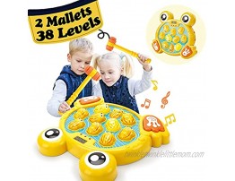 hahaland Toddler Toys Age 2-4 Toys for 3 Year Old Boys Girls Toys Toddler Boy Toys for Boys Whack a Frog Toys & Games with 2 Hammers Gifts Toys for 4 Year Old Boys Toys for 5 Year Old Boys Girls