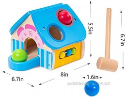 Hammering Pounding Toys Wooden Educational Toy Pound and Tap Room Toddler Toys Gift for 2 Year Old Girls Boys