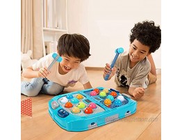 likid Whack A Mole Game,Toys for 3,4,5,6,7 Year Old Boys,Large Size,PK Mode for Two Kids,Light-Up Musical Interactive Pounding Toy Interactive Educational Toys Gift for Age 3,4,5,6,7 Years Old Kids
