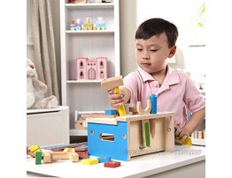 Melissa & Doug Hammer and Saw Tool Bench Wooden Building Set 32 pcs