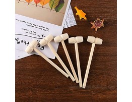 NUOBESTY 20 Pieces Mini Wooden Hammer Mallet Pounding Toy Wooden Crab Lobster Mallets Hammer for Chocolate