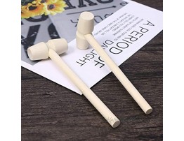 NUOBESTY Mini Wooden Hammer Mallet Pounding Toy Beating Gavel Toys for Kids 10 Pieces