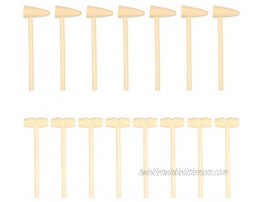 NUOBESTY Mini Wooden Hammer Mallet Wooden Crab Mallet Seafood Lobster Hammers Kids Hammering and Pounding Toys-15 Pieces