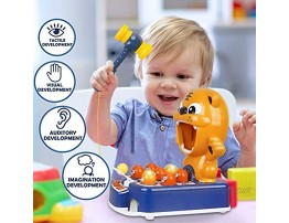 TAIPPAN Whack-A-Mole Game,3 in 1 Hammer Toy Sensory Toys for Autistic Children Tiger Target Shooting Toys with Music Lights,Hammering Pounding Gift for Children