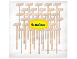 TOYANDONA 30pcs Mini Wooden Hammer Mallet Gavel Toys Mallet Pounding Toy Educational Toy for Boys and Girls
