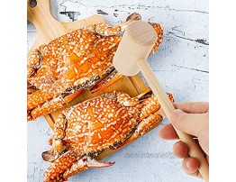 YARNOW 30pcs Mini Wooden Hammer Lobster Crab Mallet Wood Seafood Crab Pounding Toys Beating Gavel Toys For Seafood