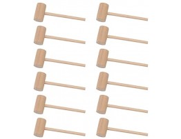 YARNOW 30pcs Mini Wooden Hammer Lobster Crab Mallet Wood Seafood Crab Pounding Toys Beating Gavel Toys For Seafood