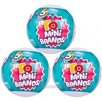 5 Surpise Toys Mystery Capsule Real Miniature Brands Collectible Toy 3 Pack by Zuru Series 3